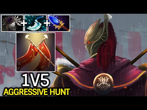 Legion Commander 1v5 – Aggressive Hunt with Balde Mail + Scepter Dota 2