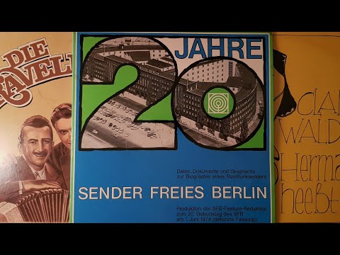 20 Jahre Sender Freies Berlin - SFB - 1974 - Radiofeature - Schallplatte - Geschichte von Berlin
