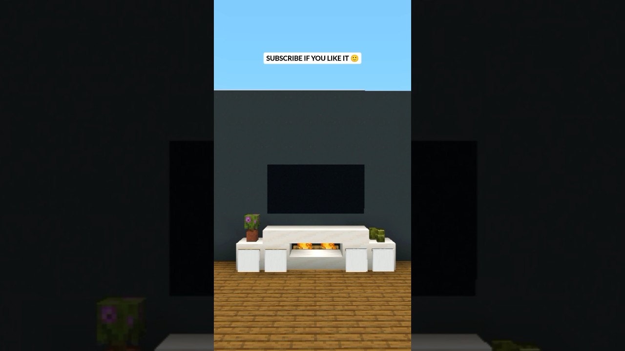 MINECRAFT TUTORIAL - MODERN TV SET 📺 | #shorts