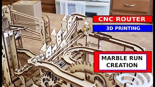 Creating a Marble Run in Fusion using the MPCNC (CNC routing) and 3D Printing (TEVO TORNADO)