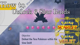Pokemon Scarlet and Violet - How to Unlock 6 Star Tera Raids
