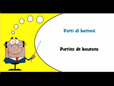 Vocabulaire italien #Thème = Bottoni a pressione