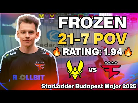 FROZEN 21-7 POV vs Vitality (Nuke) | StarLadder Budapest Major 2025