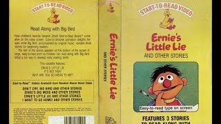Sesame Street - Start-To-Read Video - Ernie&#39;s Little Lie [VHS]