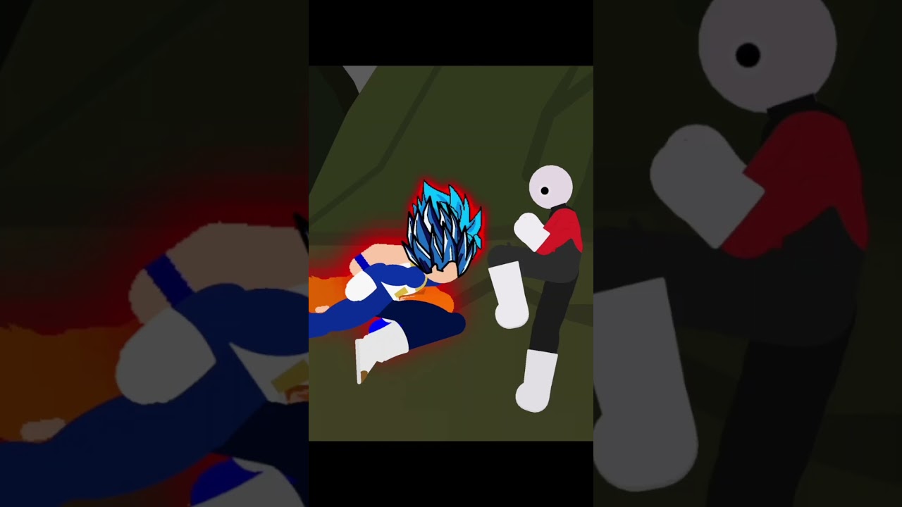 Goku and Vegeta vs Jiren (stick nodes) #sticknodes #animation