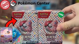 Opening the restock of 151 Booster Bundles from the Pokemon Center!