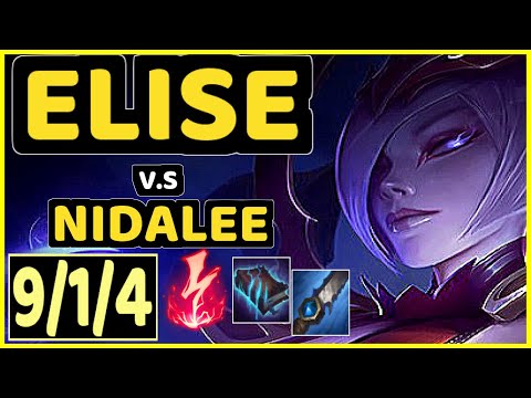 REGANK (ELISE) vs NIDALEE - 9/1/4 KDA JUNGLE CHALLENGER GAMEPLAY - KR