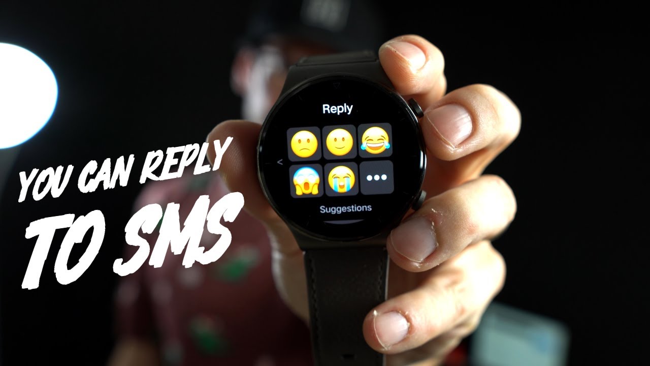 Replying to SMS Messages on Huawei Watch GT2 Pro! [Mood Messenger] ⌚