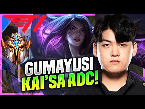 GUMAYUSI DOMINATING WITH KAI'SA! - T1 Gumayusi Plays Kai'sa ADC vs Jhin! | KR SoloQ Patch 10.21
