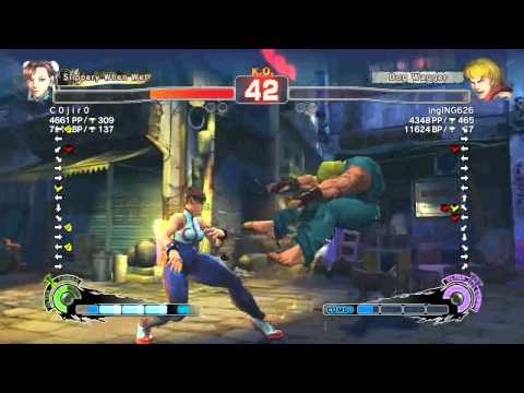 SSF4 2012 Chun Li (C 0 j i r 0) vs Ken (ingING626) Japanese Ranked Matches