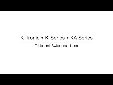 How to Install the Table Limit Switch on MEIKO's K-Tronic, K-Series and KA Series Dishwashers