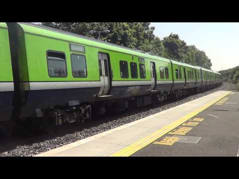 Irish Rail 29000 DMU 29009 + 29004 departs Rush and Lusk going to Bray