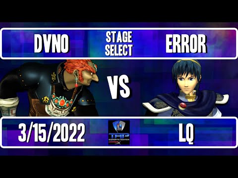Stage Select 21: DVNO (Ganon) Vs. Error (Marth) - LQ