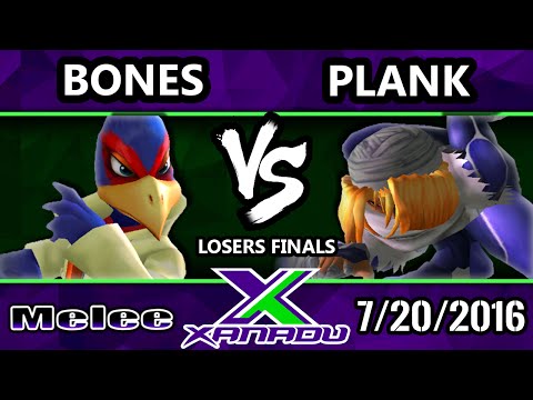 S@X 159 - Bones (Falco) Vs. Plank (Sheik) - Losers Finals - SSBM