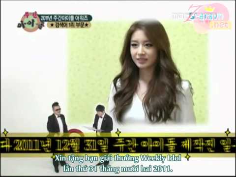 [Vietsub][T7VN] 111231 Weekly Idol - Jiyeon