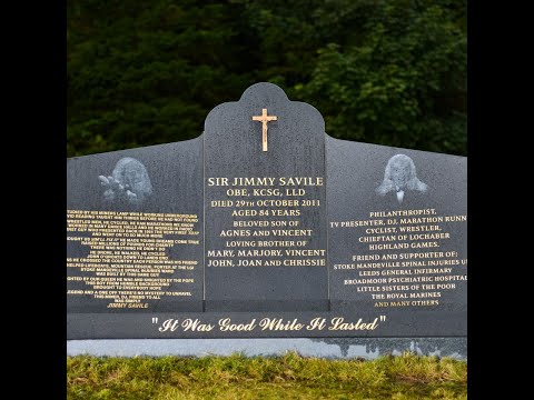 The grave of notorious paedophile and sex offender Jimmy Savile in Scarborough, North Yorkshire.