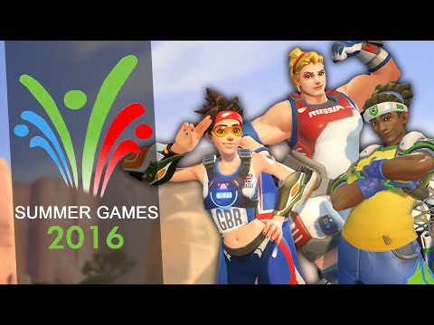 OVERWATCH SUMMER GAMES 2016! - LUCIOBALL & NEW SKINS!