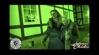 Drunk girls stumbling home