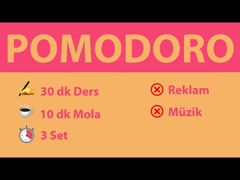 Pomodoro Tekniği - 30 dk Ders 10 dk Mola (3 Set) - Reklamsız - Müziksiz