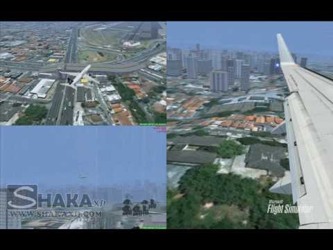 FSX Varig Boeing 737-800 Landing at Congonhas 17R