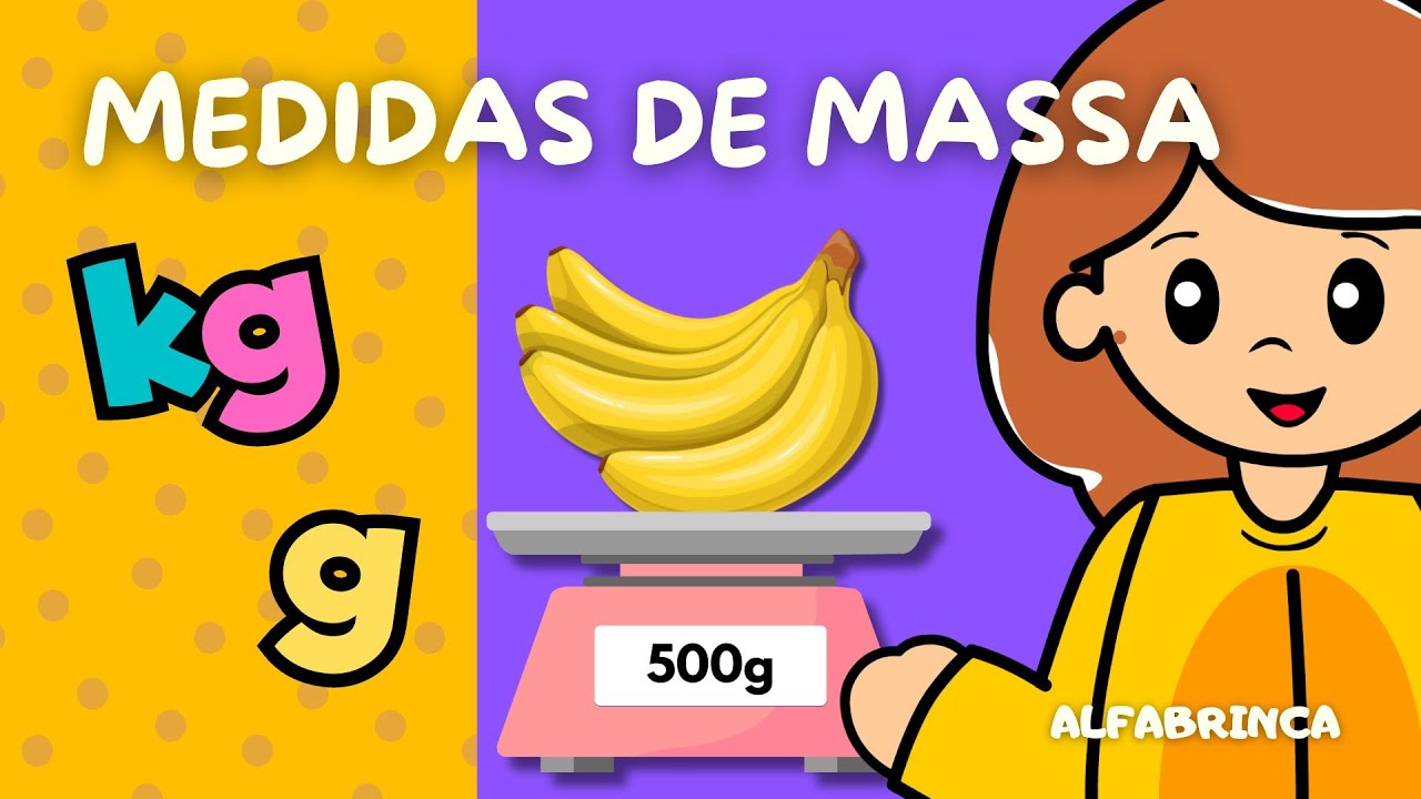 Quilograma (kg) e Grama (g) - Medidas de massa - Matemática - Vídeo educativo com atividades