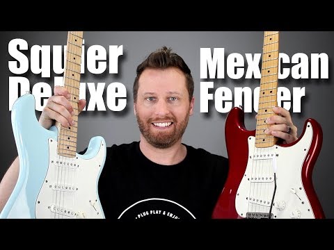SQUIER DELUXE or MEXICAN FENDER?? - Stratocaster Tone Comparison!