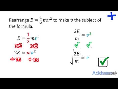 Changing the Subject of the Formula | Addvance Maths | GCSE 😊😊