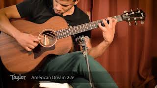 Video thumbnail for Taylor Guitars AD22e American Dream  •  Wildwood Guitars by Wildwood Guitars