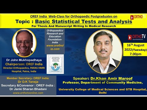 OREF Web-class for Orthopaedic Postgraduates on OrthoTV