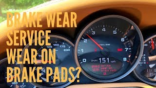 Brake Wear Service Wear on Brake Pads Porsche 911