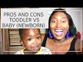 PROS AND CONS OF BABY VS TODDLER