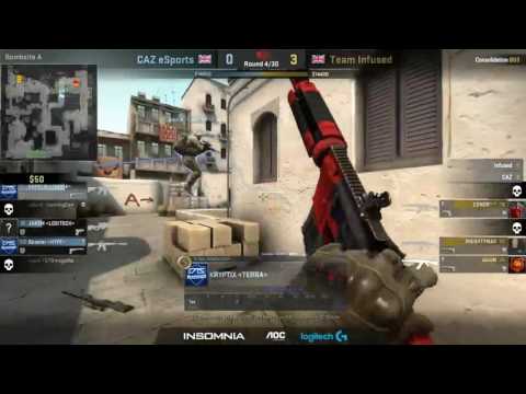 [UKCSGO] 27.08.2016 - CAZ vs Infused @ Insomnia 58 Lower Bracket Final Map 1