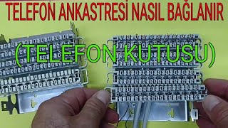 Telefon ankastresi nasıl yapılır, Telefon kutusu nasıl yapılır