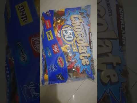 COSTCO ALL CHOCOLATES BAG/ KIRKLAND SIGNATURE /150PCS #shorts #satisfying #trending #chocolate #asmr