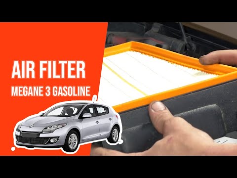 How to replace the air filter Megane mk3 1.6 16V 💨