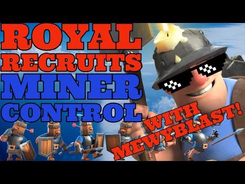 They’ll NEVER Touch Your Towers! Mewyblast’s INSANE Miner ☠️Poison☠️ Royal Recruits Control Deck!