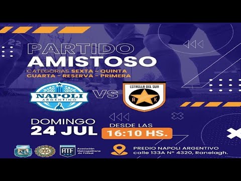 Napoli Argentino (LCHF) vs. Estrella del Sur (AMFSV) - Amistoso