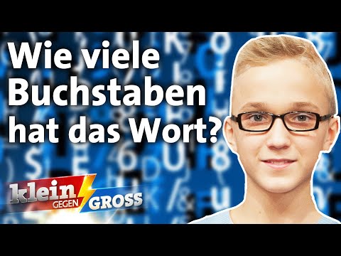 Leon erkennt die Buchstabenanzahl aller Wörter sofort! | Klein gegen Groß