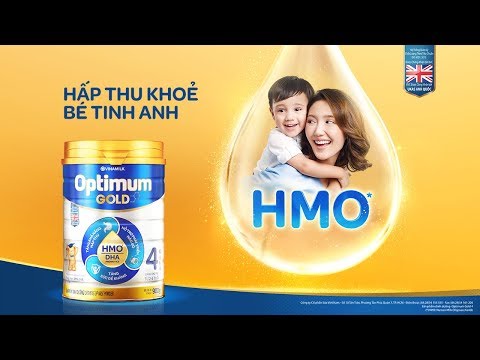 OPTIMUM GOLD BỔ SUNG HMO – HẤP THU KHỎE, BÉ TINH ANH quảng cáo 6s