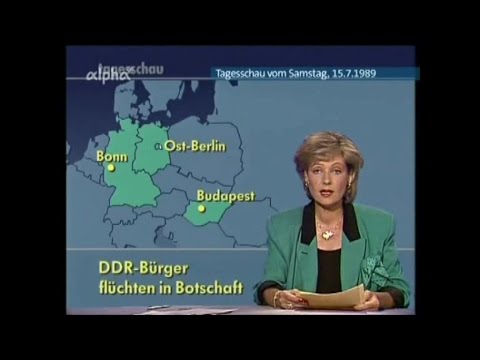 Vor 25 Jahren: TV-Berichte (Teil 1) über "DDR-Wende" in "TAGESSCHAU" vom 15.07. bis 14.08.1989