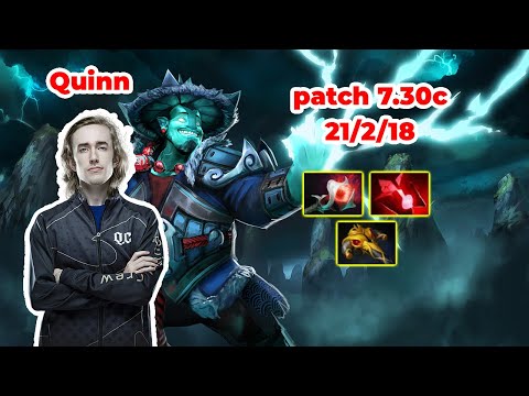 Quinn CCnC Storm Spirit Mid - DOTA 2 7.30c - MMR rank - Dota2 Gameplay [Learn To PRO dota2]