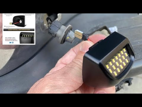 1999-2006 GMC Sierra / Chevy Silverado - LED license plate light easy upgrade / swap / fix