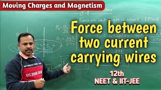Force between two current carrying wires | 12th Physics handwritten notes #cbse