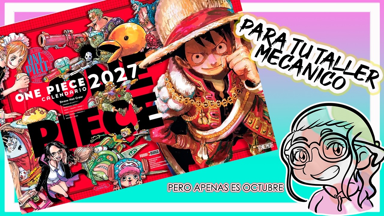 Calendario one piece 2027 con rodillas