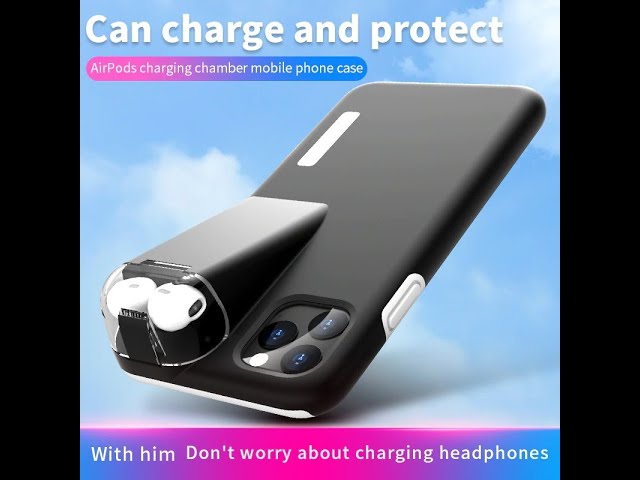 Mobile cover case for iPhone with a box to save the headphones Model AirPods  1/2 with charging feature inside the box - افضل متجر متكامل لبيع جميع  المنتجات المتكاملة