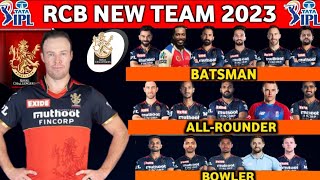IPL 2023 | Royal Challengers Bangalore New Squad | RCB Team Best Squad | Rcb Final Squad 2023