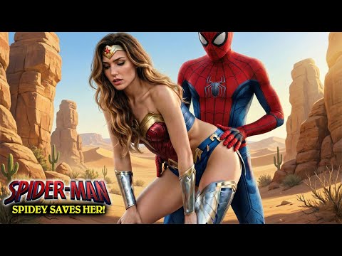 🇺🇸 Spider-Man SAVES Wonder Woman from Venom! 🕷️⚔️ Epic Cinematic Fight 4K