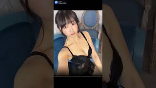 《エロTikTok》『削除』黒キャミソール美女