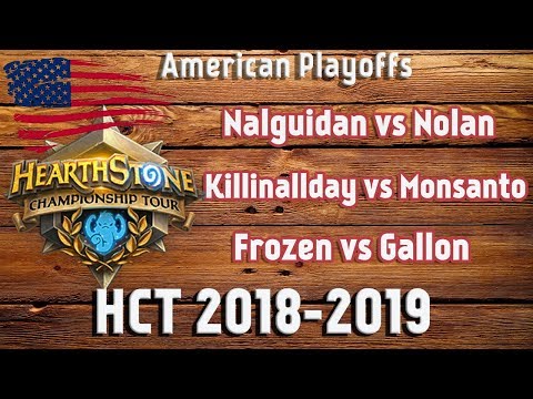 Hearthstone Americas Winter  Nalguidan vs Nolan Killinallday vs Monsanto Frozen vs Gallon 01 20 2019
