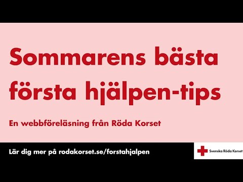 Webbföreläsning: Sommarens bästa första hjälpen-tips 2024-06-10